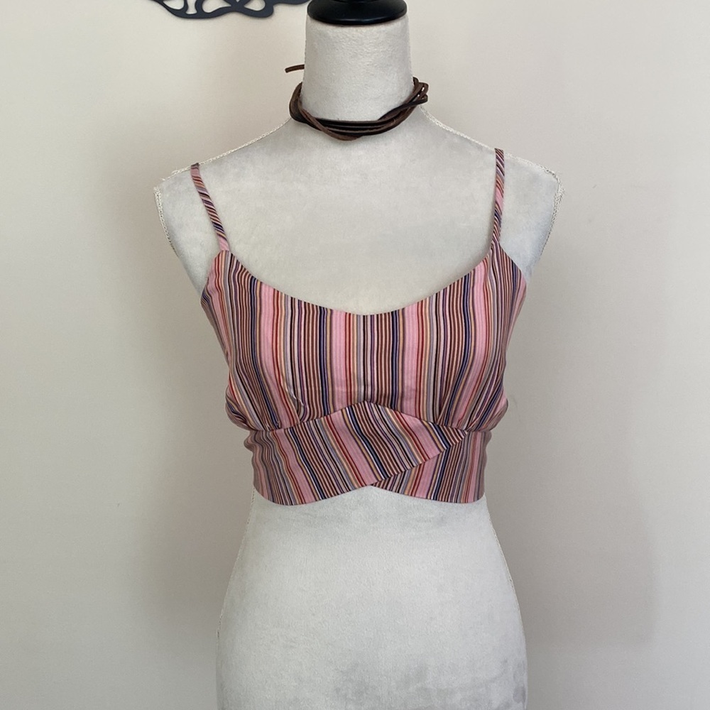 NWT B.O.G. Collective Striped Crop